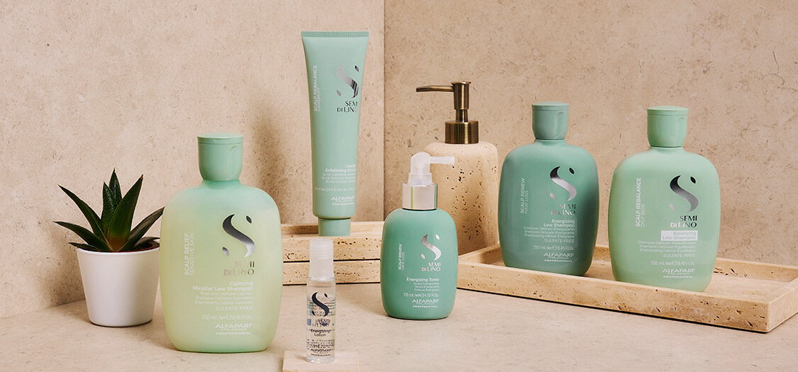 Shop the Semi di Lino Scalp Renew and Scalp Relief ranges at Salon Services